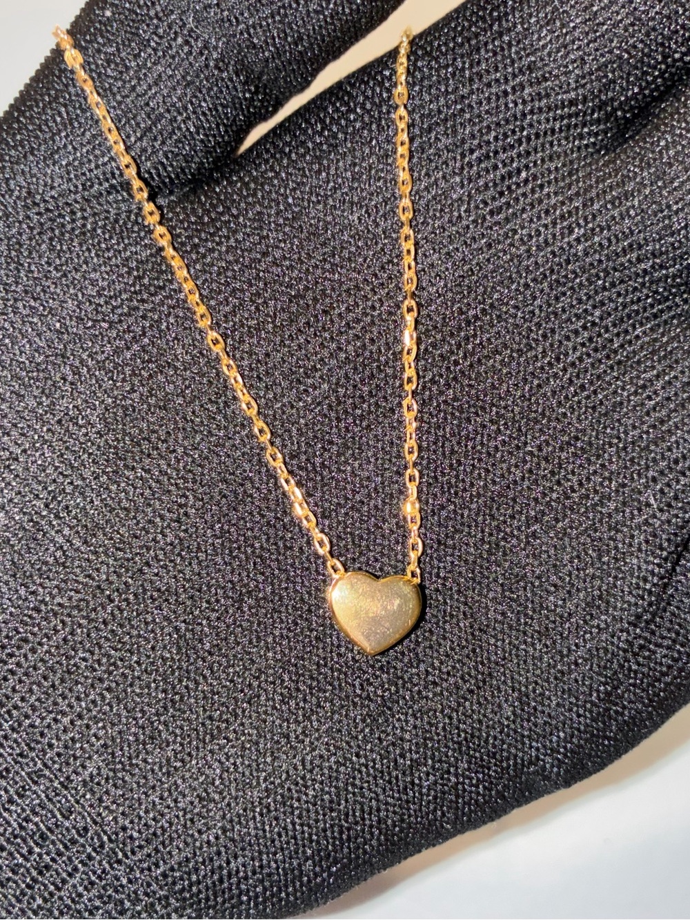 Gold Heart Pendant Necklace - Women's Jewelry